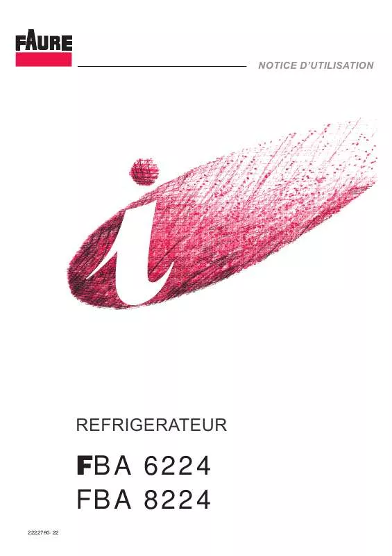 Mode d'emploi FAURE FBA8224