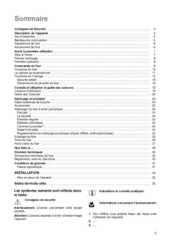 Mode d'emploi FAURE FC504N1