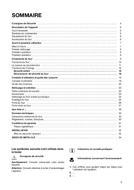 Mode d'emploi FAURE FC506W1