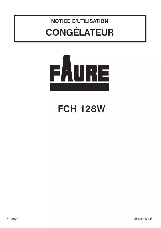 Mode d'emploi FAURE FCH128W