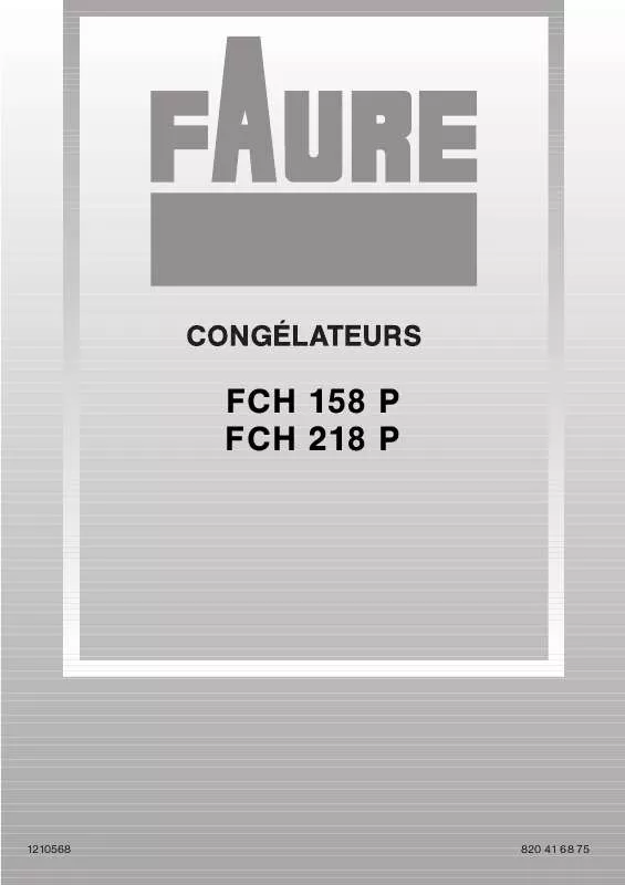 Mode d'emploi FAURE FCH218P