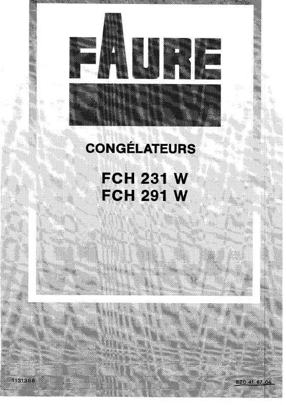 Mode d'emploi FAURE FCH231W