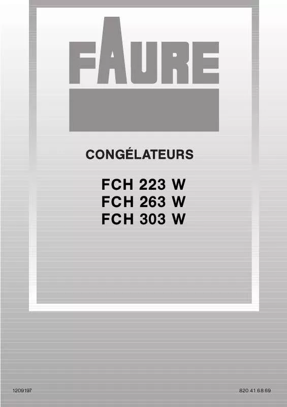 Mode d'emploi FAURE FCH263W