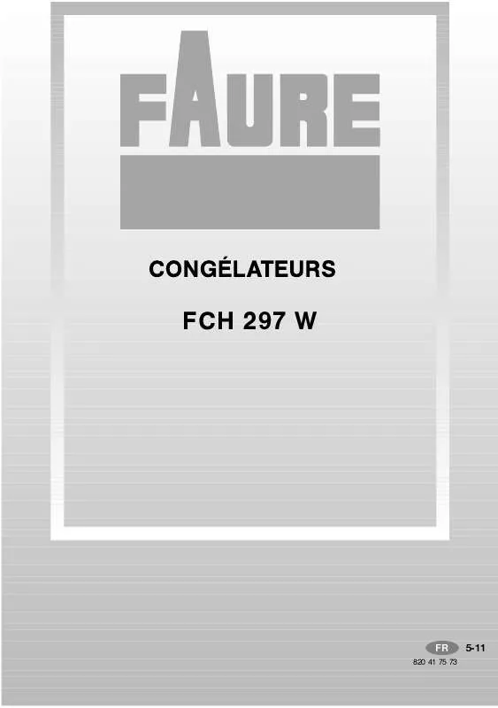 Mode d'emploi FAURE FCH297W