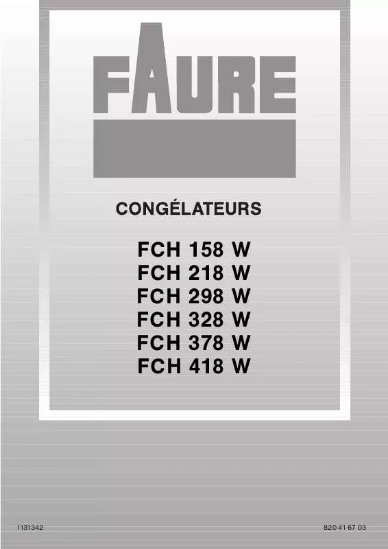 Mode d'emploi FAURE FCH328W