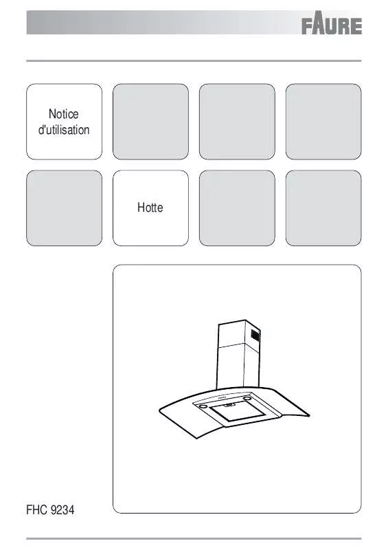 Mode d'emploi FAURE FHC9234X