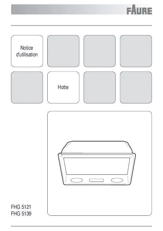 Mode d'emploi FAURE FHG5139X