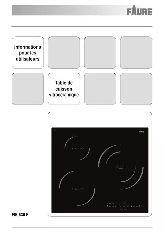 Mode d'emploi FAURE FIE630F