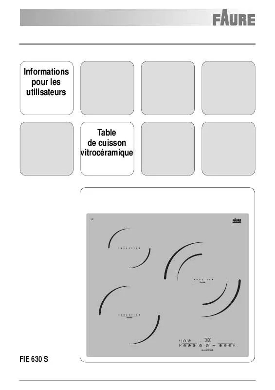 Mode d'emploi FAURE FIE630S