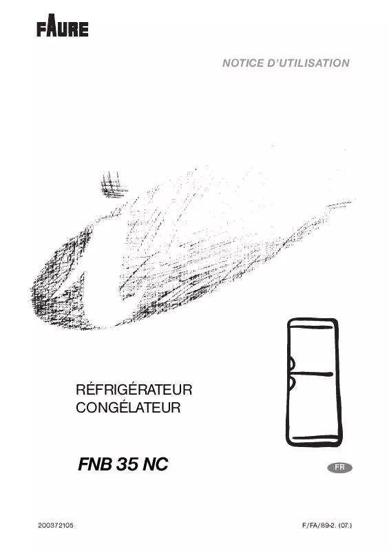 Mode d'emploi FAURE FNB35NC