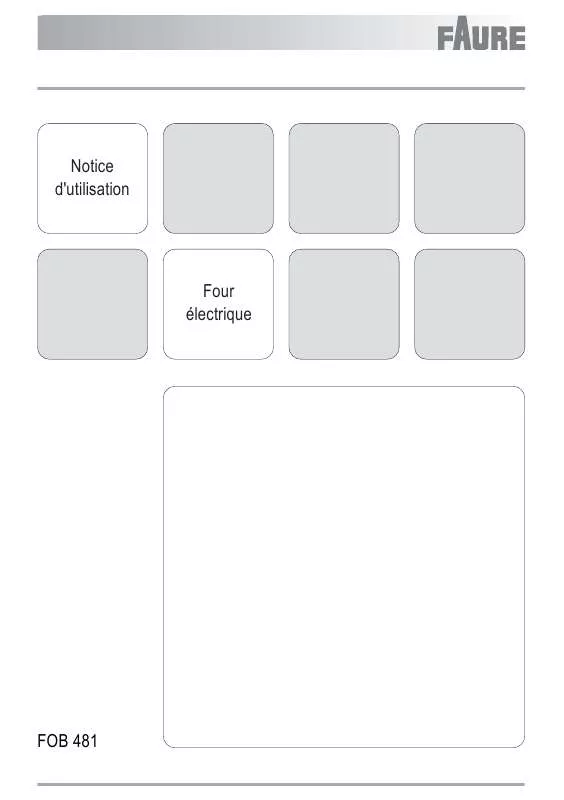 Mode d'emploi FAURE FOB481M