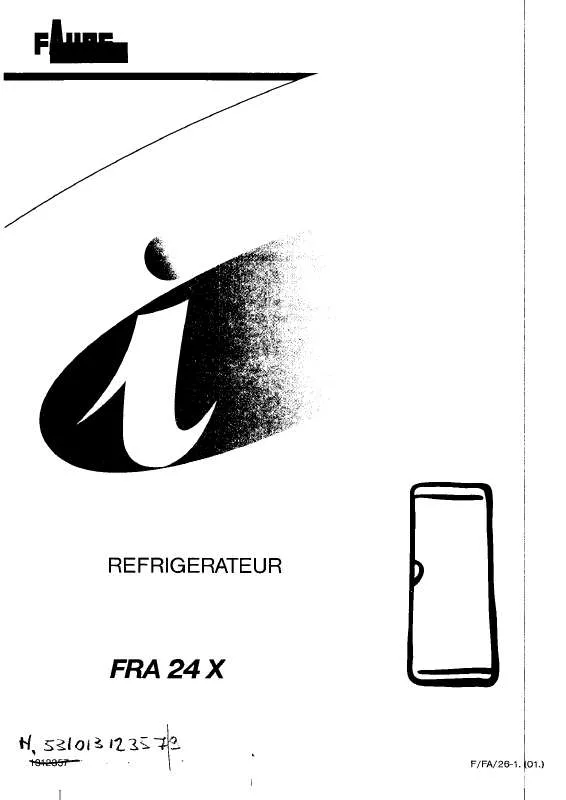 Mode d'emploi FAURE FRA24X