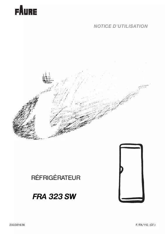 Mode d'emploi FAURE FRA323SW