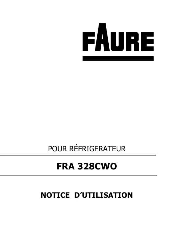 Mode d'emploi FAURE FRA328CWO