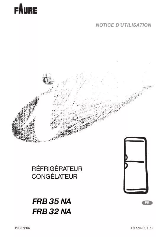 Mode d'emploi FAURE FRB32NA