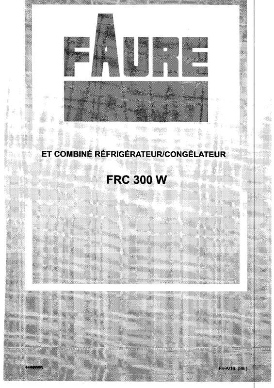 Mode d'emploi FAURE FRC300W