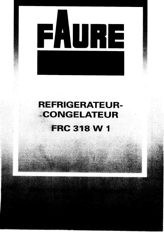 Mode d'emploi FAURE FRC318W