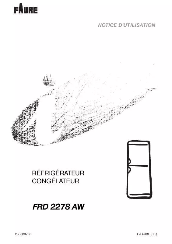 Mode d'emploi FAURE FRD2278AW