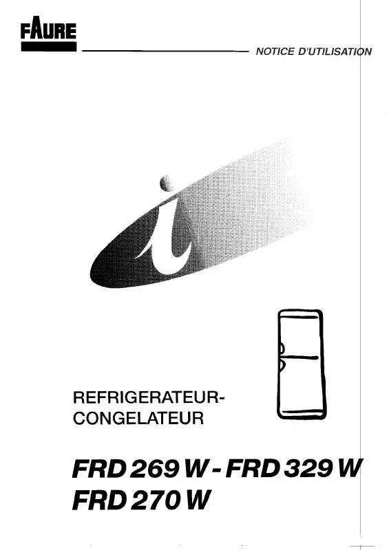 Mode d'emploi FAURE FRD270W