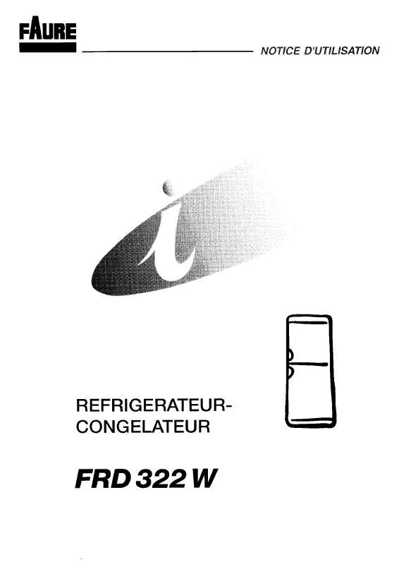 Mode d'emploi FAURE FRD322W