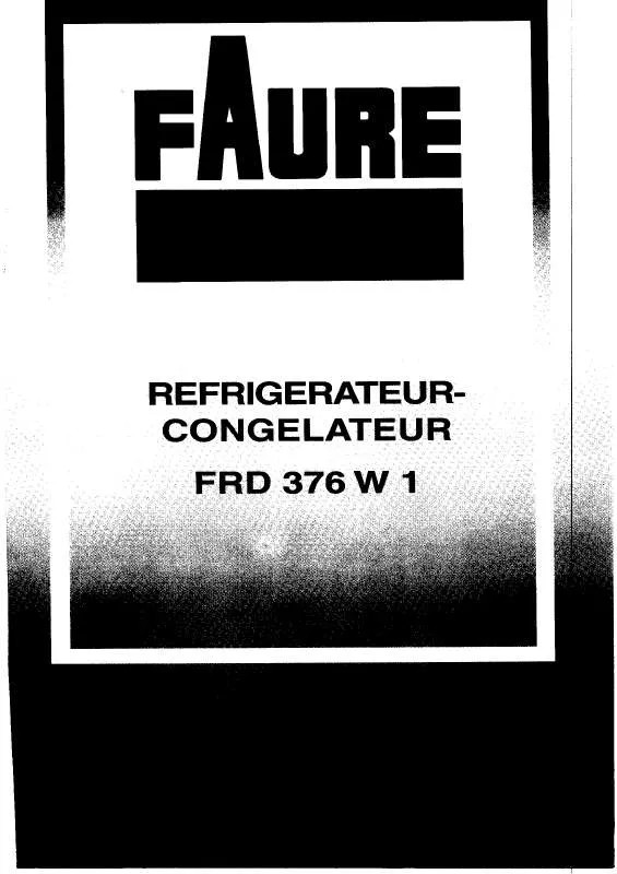 Mode d'emploi FAURE FRD376W