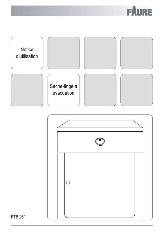 Mode d'emploi FAURE FTB261