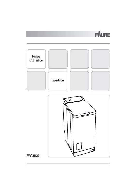 Mode d'emploi FAURE FWA5122