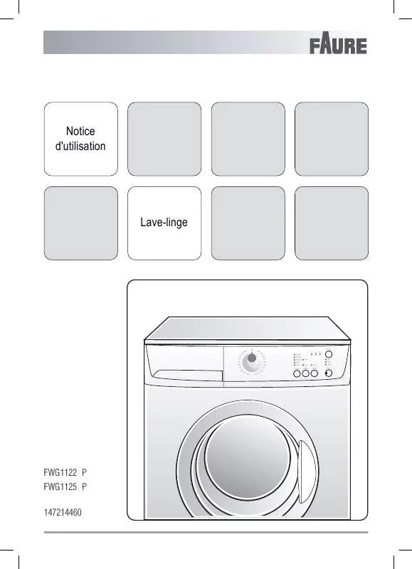 Mode d'emploi FAURE FWG1122P