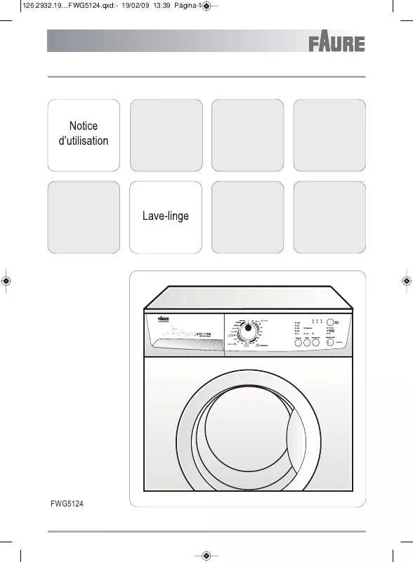 Mode d'emploi FAURE FWG5124