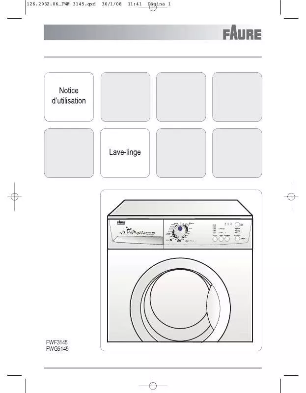 Mode d'emploi FAURE FWG5145