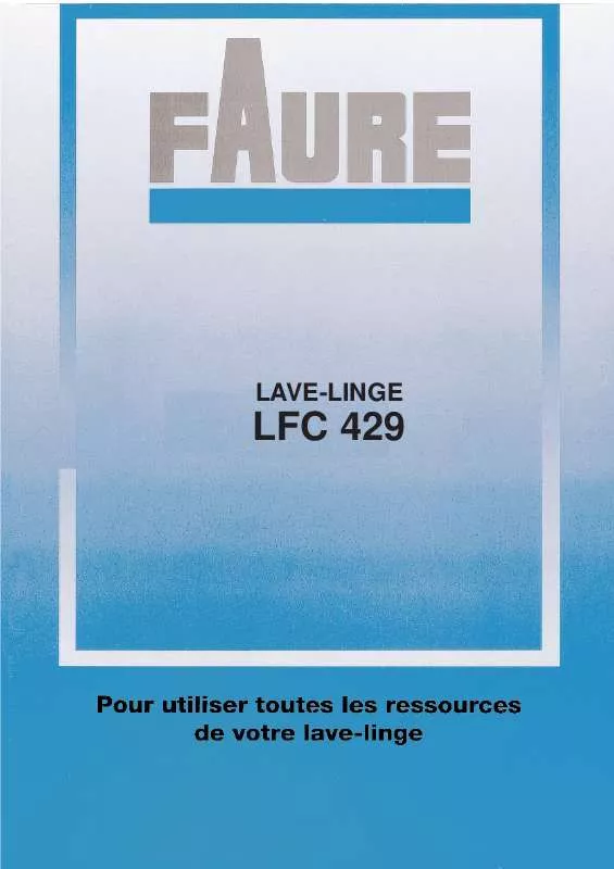 Mode d'emploi FAURE LFC429