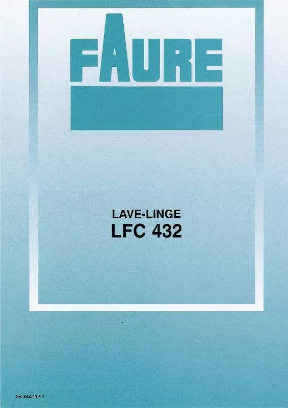 Mode d'emploi FAURE LFC432