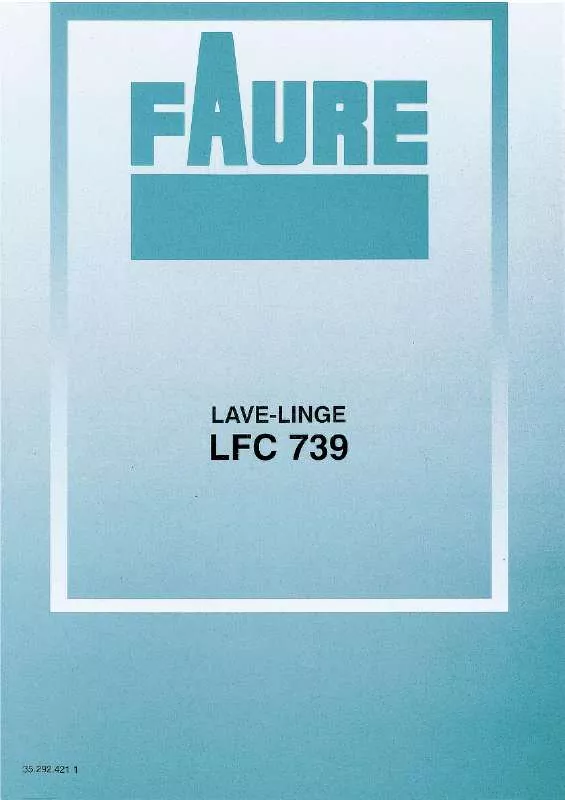 Mode d'emploi FAURE LFC739