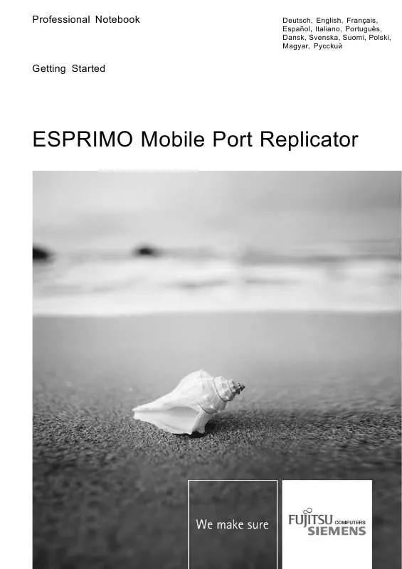 Mode d'emploi FUJITSU SIEMENS ESPRIMO MOBILE PORT REPLICATOR