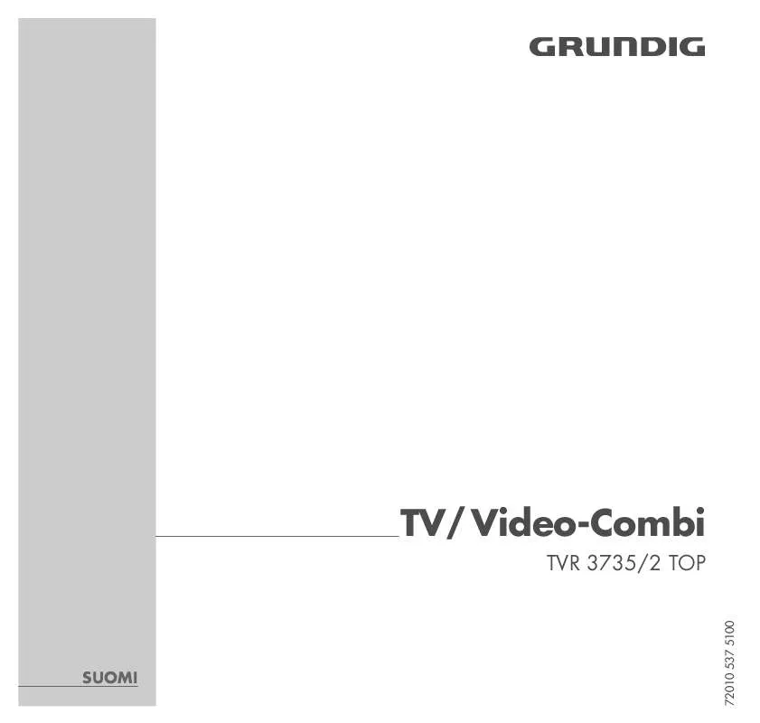 Mode d'emploi GRUNDIG TVR 3735/2 TOP