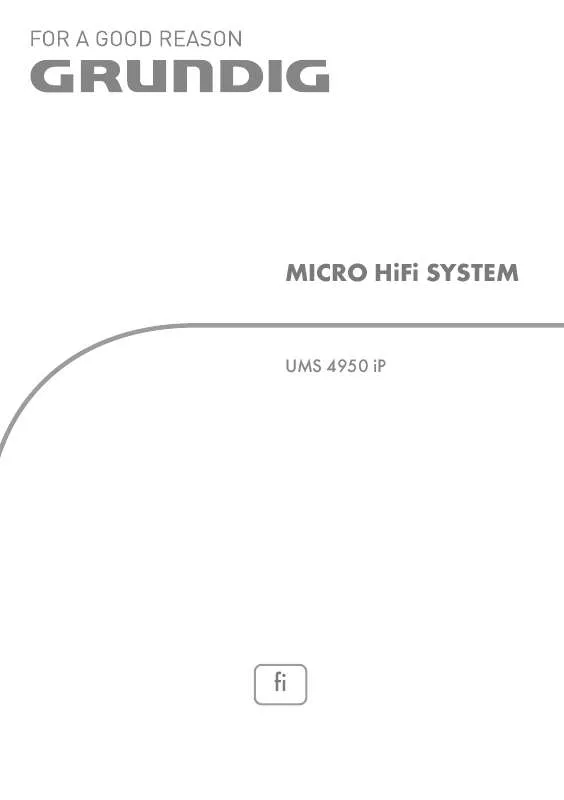 Mode d'emploi GRUNDIG UMS 4950 IP