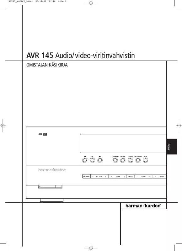 Mode d'emploi HARMAN KARDON AVR 145