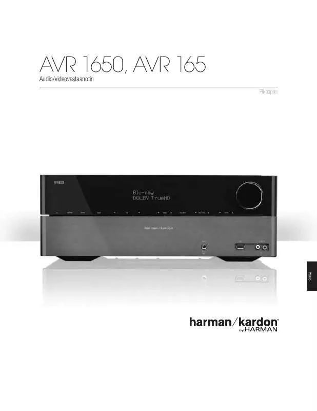 Mode d'emploi HARMAN KARDON AVR 1650