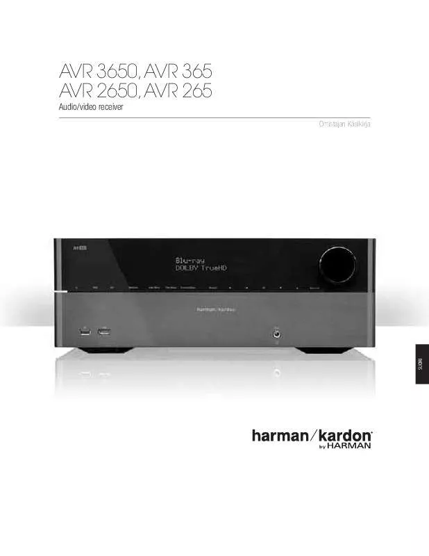 Mode d'emploi HARMAN KARDON AVR 2650