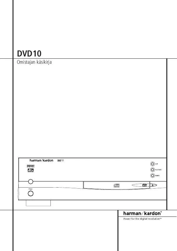 Mode d'emploi HARMAN KARDON DVD 10