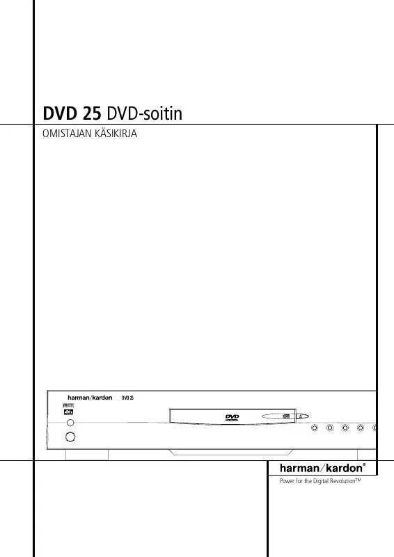 Mode d'emploi HARMAN KARDON DVD 25