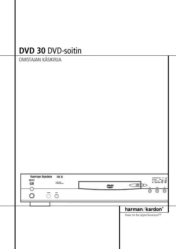 Mode d'emploi HARMAN KARDON DVD 30