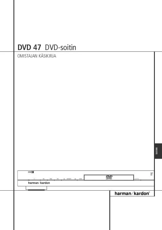 Mode d'emploi HARMAN KARDON DVD 47