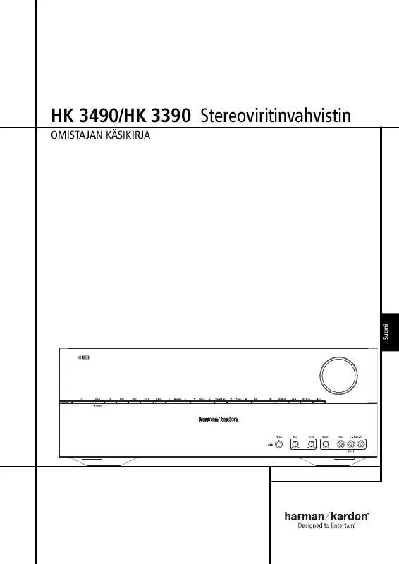 Mode d'emploi HARMAN KARDON HK 3390