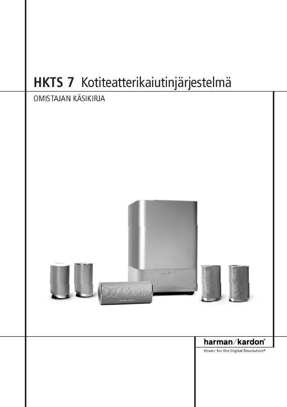 Mode d'emploi HARMAN KARDON HKTS 7 [HKTS 7/230]