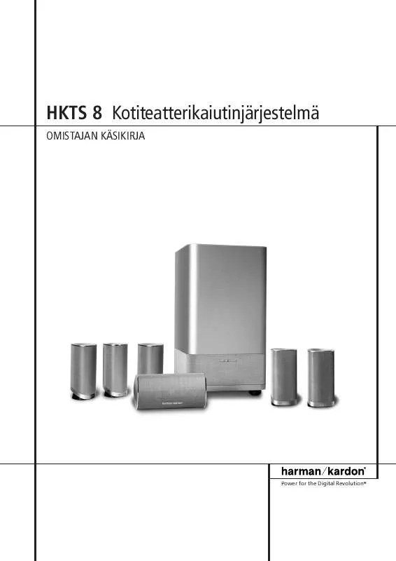 Mode d'emploi HARMAN KARDON HKTS 8