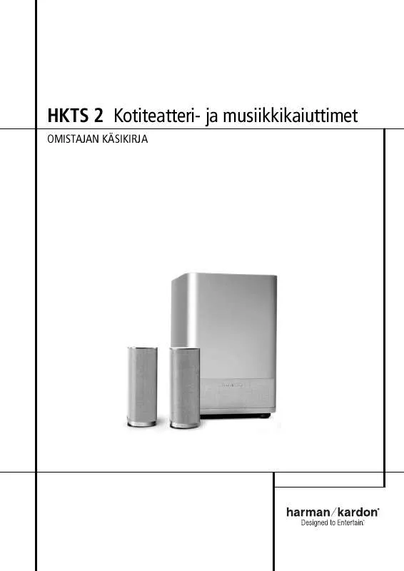 Mode d'emploi HARMAN KARDON HKTS 2