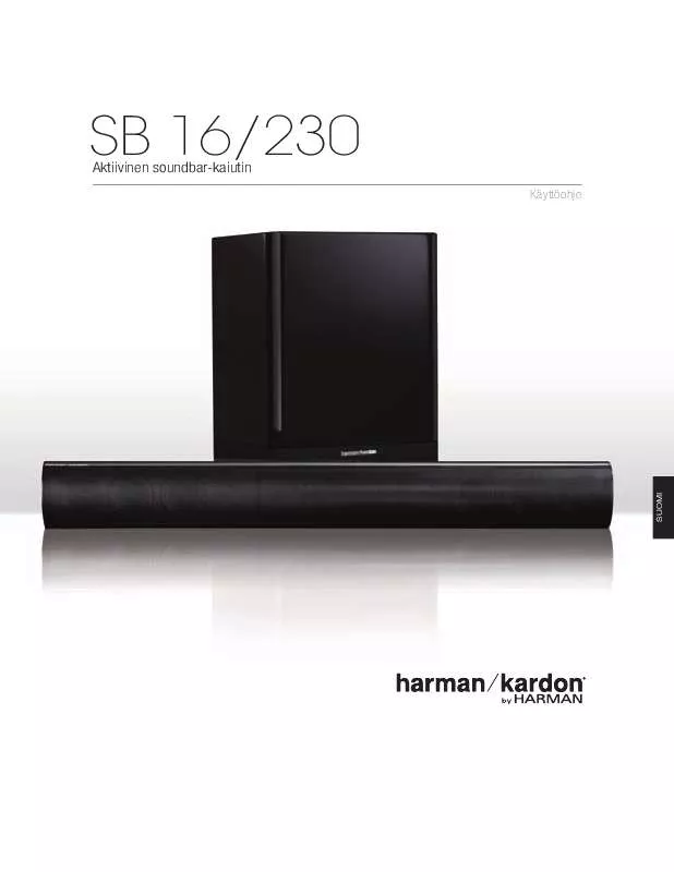 Mode d'emploi HARMAN KARDON SB 16