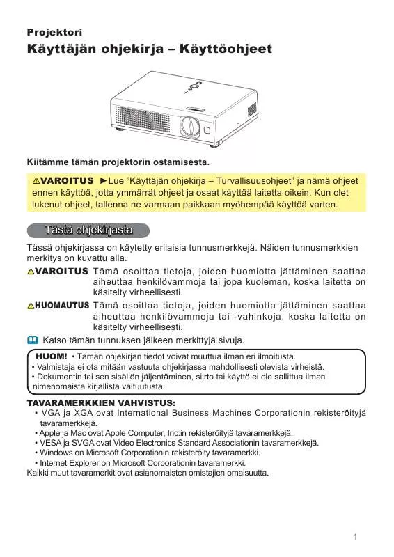 Mode d'emploi HITACHI PJ-LC7