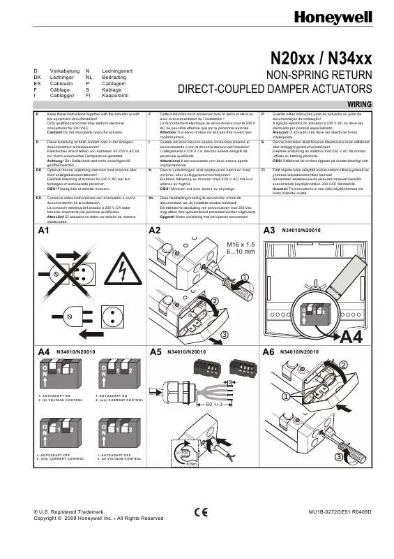 Mode d'emploi HONEYWELL N34XX